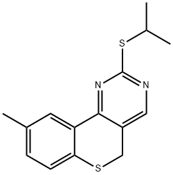 2-(ISOPROPYLSULFANYL)-9-METHYL-5H-THIOCHROMENO[4,3-D]PYRIMIDINE Struktur