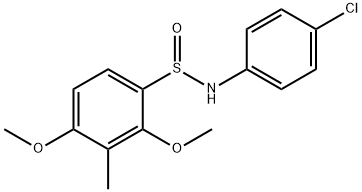 N-(4-CHLOROPHENYL)-2,4-DIMETHOXY-3-METHYLBENZENESULFINAMIDE Struktur