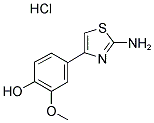 4-(2-AMINO-1,3-THIAZOL-4-YL)-2-METHOXYPHENOLHYDROCHLORIDE Struktur