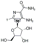 5-AMINOIMIDAZOLE-4-CARBOXAMIDE-1-BETA-D-RIBOFURANOSIDE, [3H]- Struktur