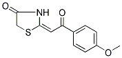 (2E)-2-[2-(4-METHOXYPHENYL)-2-OXOETHYLIDENE]-1,3-THIAZOLIDIN-4-ONE Struktur