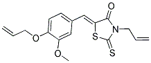 (5Z)-3-ALLYL-5-[4-(ALLYLOXY)-3-METHOXYBENZYLIDENE]-2-THIOXO-1,3-THIAZOLIDIN-4-ONE Struktur