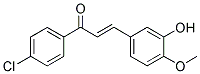 1-(4-CHLOROPHENYL)-3-(3-HYDROXY-4-METHOXYPHENYL)PROP-2-EN-1-ONE Struktur