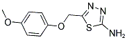 5-(4-METHOXY-PHENOXYMETHYL)-[1,3,4]THIADIAZOL-2-YLAMINE Struktur