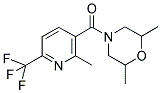 (2,6-DIMETHYLMORPHOLINO)[2-METHYL-6-(TRIFLUOROMETHYL)PYRIDIN-3-YL]METHANONE Struktur