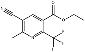 ETHYL 5-CYANO-6-METHYL-2-(TRIFLUOROMETHYL)NICOTINATE Struktur