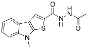 N'-ACETYL-8-METHYL-8H-THIENO[2,3-B]INDOLE-2-CARBOHYDRAZIDE Struktur