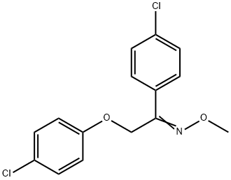 2-(4-CHLOROPHENOXY)-1-(4-CHLOROPHENYL)-1-ETHANONE O-METHYLOXIME Struktur