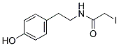 BETA-(4-HYDROXYPHENYL)ETHYL IODOACETAMIDE Struktur