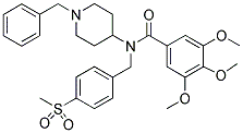 N-(1-BENZYLPIPERIDIN-4-YL)-N-[4-(METHYLSULPHONYL)BENZYL]-3,4,5-TRIMETHOXYBENZAMIDE Struktur