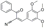 2-(PHENYLCARBONYL)-3-(3,4,5-TRIMETHOXYPHENYL)PROP-2-ENENITRILE Struktur