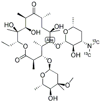 ERYTHROMYCIN (N,N-DIMETHYL-13C2) Struktur