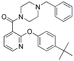 2-(4-(TERT-BUTYL)PHENOXY)(3-PYRIDYL) 4-BENZYLPIPERAZINYL KETONE Struktur