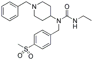 N-(1-BENZYLPIPERIDIN-4-YL)-N'-ETHYL-N-[4-(METHYLSULPHONYL)BENZYL]UREA Struktur