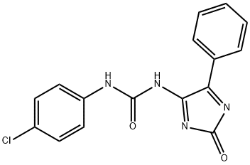 N-(4-CHLOROPHENYL)-N'-(2-OXO-5-PHENYL-2H-IMIDAZOL-4-YL)UREA Struktur