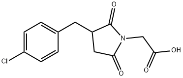 [3-(4-CHLORO-BENZYL)-2,5-DIOXO-PYRROLIDIN-1-YL]-ACETIC ACID Struktur