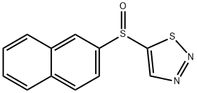 2-NAPHTHYL 1,2,3-THIADIAZOL-5-YL SULFOXIDE Struktur