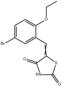 5-[(Z)-(5-BROMO-2-ETHOXYPHENYL)METHYLIDENE]-1,3-THIAZOLANE-2,4-DIONE Struktur