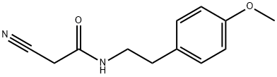 2-CYANO-N-[2-(4-METHOXYPHENYL)ETHYL]ACETAMIDE Struktur