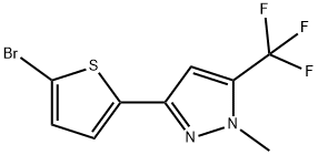 3-(5-BROMO-2-THIENYL)-1-METHYL-5-(TRIFLUOROMETHYL)-1H-PYRAZOLE Struktur