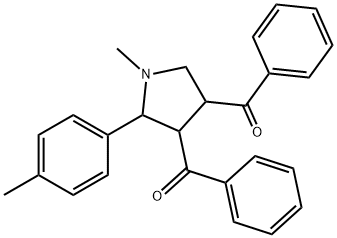 [4-BENZOYL-1-METHYL-5-(4-METHYLPHENYL)TETRAHYDRO-1H-PYRROL-3-YL](PHENYL)METHANONE Struktur