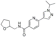 6-[1-(ISOPROPYL)-(1H)-PYRAZOL-4-YL]-N-(TETRAHYDROFURFURYL)PYRIDINE-3-CARBOXAMIDE Struktur