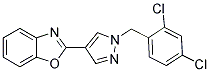 2-[1-(2,4-DICHLOROBENZYL)-(1H)-PYRAZOL-4-YL]BENZOXAZOLE Struktur