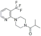 2-METHYL-1-(4-[3-(TRIFLUOROMETHYL)PYRIDIN-2-YL]PIPERAZINO)PROPAN-1-ONE Struktur