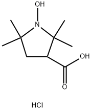 1-HYDROXY-3-CARBOXY-2,2,5,5-TETRAMETHYLPYRROLIDINE HCL Struktur