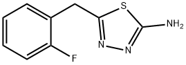 5-(2-FLUORO-BENZYL)-[1,3,4]THIADIAZOL-2-YLAMINE Struktur