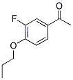 3'-FLUORO-4'-PROPOXYACETOPHENONE Struktur