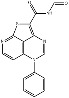 N-FORMYL-5-PHENYL-5H-1-THIA-3,5,8-TRIAZAACENAPHTHYLENE-2-CARBOXAMIDE Struktur