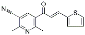 2,6-DIMETHYL-5-[3-(2-THIENYL)ALLANOYL]NICOTINONITRILE Struktur