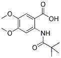 2-[(2,2-DIMETHYLPROPANOYL)AMINO]-4,5-DIMETHOXYBENZOIC ACID Struktur