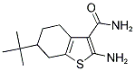 2-AMINO-6-TERT-BUTYL-4,5,6,7-TETRAHYDRO-BENZO[ B ]THIOPHENE-3-CARBOXYLIC ACID AMIDE Struktur