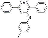 3,6-DIPHENYL-1,2,4-TRIAZIN-5-YL 4-METHYLPHENYL SULFIDE Struktur