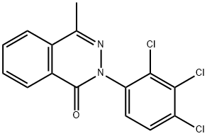 4-METHYL-2-(2,3,4-TRICHLOROPHENYL)-1(2H)-PHTHALAZINONE Struktur