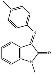 1-METHYL-3-[(4-METHYLPHENYL)IMINO]-1,3-DIHYDRO-2H-INDOL-2-ONE Struktur