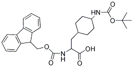 FMOC-D, L-CIS/TRANS-CHA(4-NH-BOC) Struktur