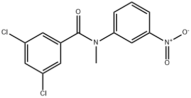 3,5-DICHLORO-N-METHYL-N-(3-NITROPHENYL)BENZENECARBOXAMIDE Struktur