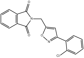 2-([3-(2-CHLOROPHENYL)-5-ISOXAZOLYL]METHYL)-1H-ISOINDOLE-1,3(2H)-DIONE Struktur