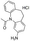 1-(3-AMINO-10,11-DIHYDRO-DIBENZO[B,F]-AZEPIN-5-YL)-ETHANONE HYDROCHLORIDE Struktur