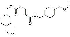 BIS[4-(VINYLOXYMETHYL)CYCLOHEXYLMETHYL] GLUTARATE Struktur