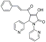 3-HYDROXY-4-[(2E)-3-PHENYLPROP-2-ENOYL]-1-PYRIDIN-2-YL-5-PYRIDIN-3-YL-1,5-DIHYDRO-2H-PYRROL-2-ONE Struktur