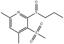 4,6-DIMETHYL-2-(PROPYLSULFINYL)-3-PYRIDINYL METHYL SULFONE Struktur