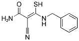 3-(BENZYLAMINO)-2-CYANO-3-SULFANYLACRYLAMIDE Struktur