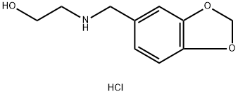 2-[(BENZO[1,3]DIOXOL-5-YLMETHYL)-AMINO]-ETHANOLHYDROCHLORIDE Struktur