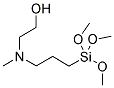 N-(HYDROXYETHYL)-N-METHYLAMINOPROPYLTRIMETHOXYSILANE Struktur