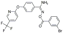 2-AMINO-1-AZA-2-(4-(5-(TRIFLUOROMETHYL)(2-PYRIDYLOXY))PHENYL)VINYL 3-BROMOBENZOATE Struktur