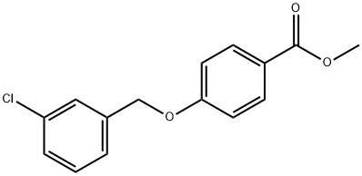 METHYL 4-[(3-CHLOROBENZYL)OXY]BENZENECARBOXYLATE Struktur